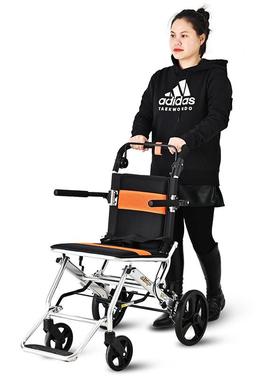 埃折立娇老人手推带座助行车四轮可012C叠轮车椅铝合金代可步车推