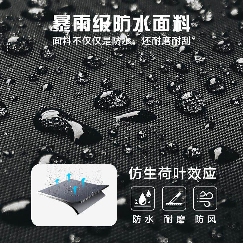 OXF长版加厚光反雨衣徒牛津执勤防汛雨衣防水防风连身风衣全步身