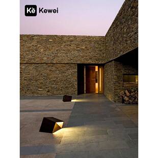 刻为户外防水坪观灯别墅约庭院花刻为（家园草地草灯现代简方形景