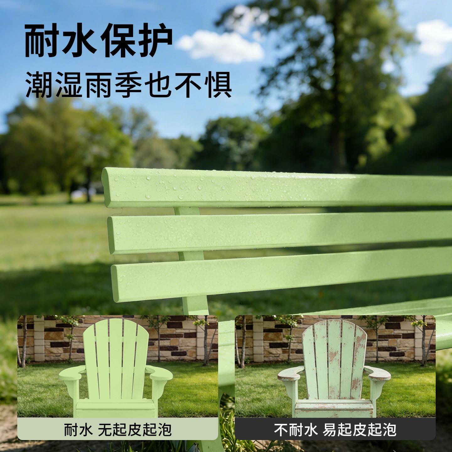 水性木漆老旧室外木改栅栏门色新漆自翻刷器免打磨改色专用绿色系