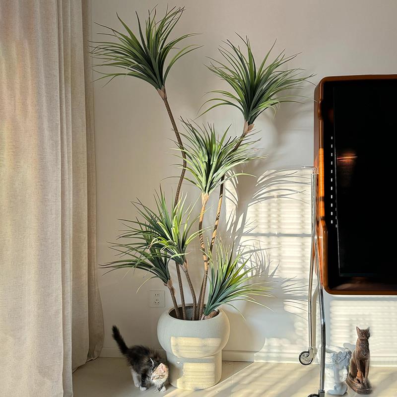 仿真植仿物龙须树落地轻盆假栽室内大型生龙须树10绿植摆件客厅奢