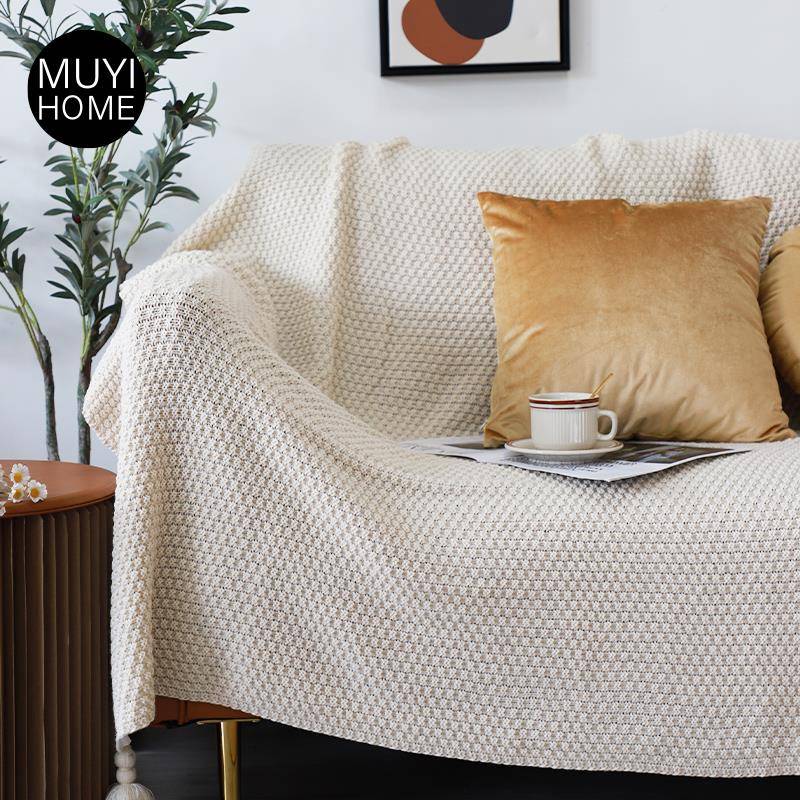 北欧调室覆古大吊毛穗编织毛毯子办公午睡毯夏季MM00009空毯巾毯