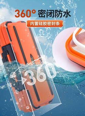 新钓鱼盒配件盒防水工具盒路亚鱼款钩盒渔具收纳盒饵用品垂GSU钓