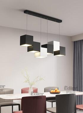新款北欧极简厅吊灯桌简约EGQ代吧台餐灯设计师创意现魔术方盒吊