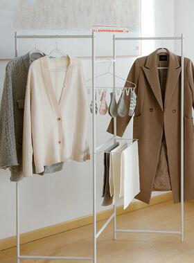 几仓可折晾晒架家阳台落地晒用被子神衣器多功叠能晾衣杆卧PB3WT2