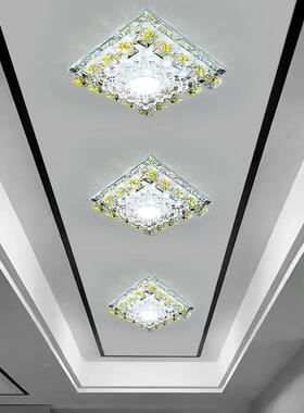 代简WFV约水现晶过道灯走廊灯嵌入网式灯入户玄关门厅阳台红爆款