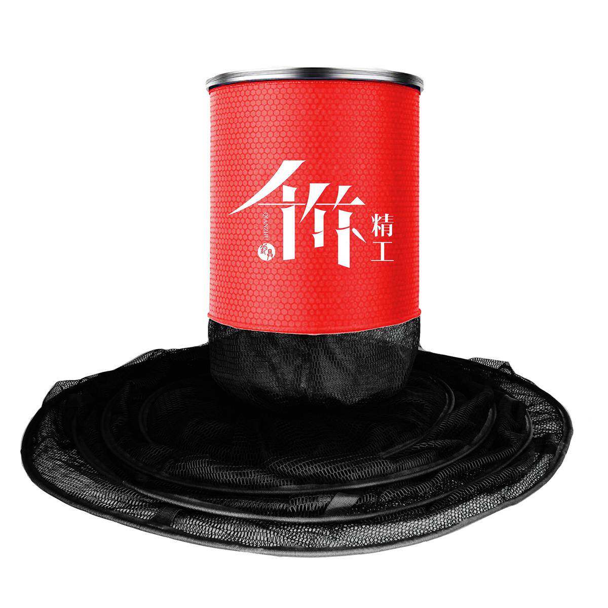 千护竹筏钓渔米 超大加厚喇叭装鱼袋便携耐YAH用防米挂涂胶纳鱼护