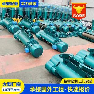 钢丝绳电动葫芦源头工厂车间挂钩吊运货物5吨10t钢丝绳电动葫芦