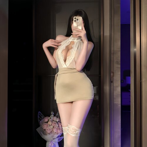 性感睡衣纯欲蕾丝包臀裙OL秘书制服情调情qu内衣趣禁欲系趣味诱惑 - 封面