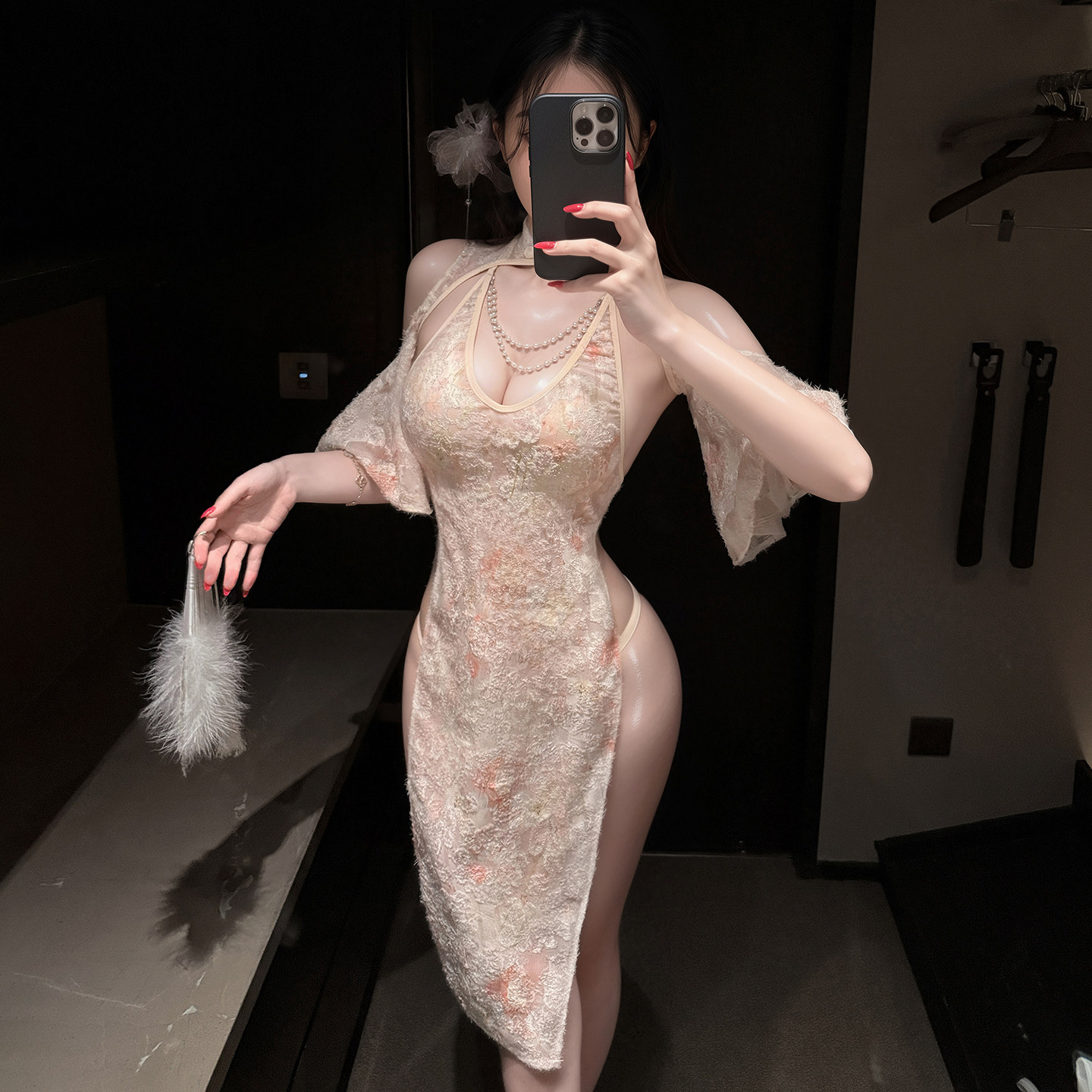 性感睡衣女镂空露背免脱旗袍制服套装qu内衣趣禁欲系趣味纯欲高级