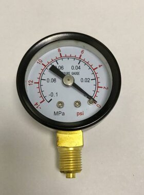 径向 真空表 直径40mm 背后外壳40.5mm -0.1-0mpa -14-0psi m10x1