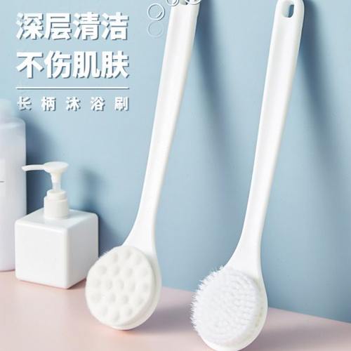日式懒人洗澡刷软毛搓澡神器搓澡刷长柄沐浴刷后背搓澡巾搓灰搓泥