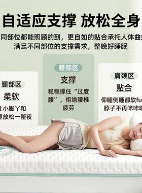 宿舍生单软人乳胶床垫遮盖物专家用卧LNE室榻榻米褥子垫被租学房