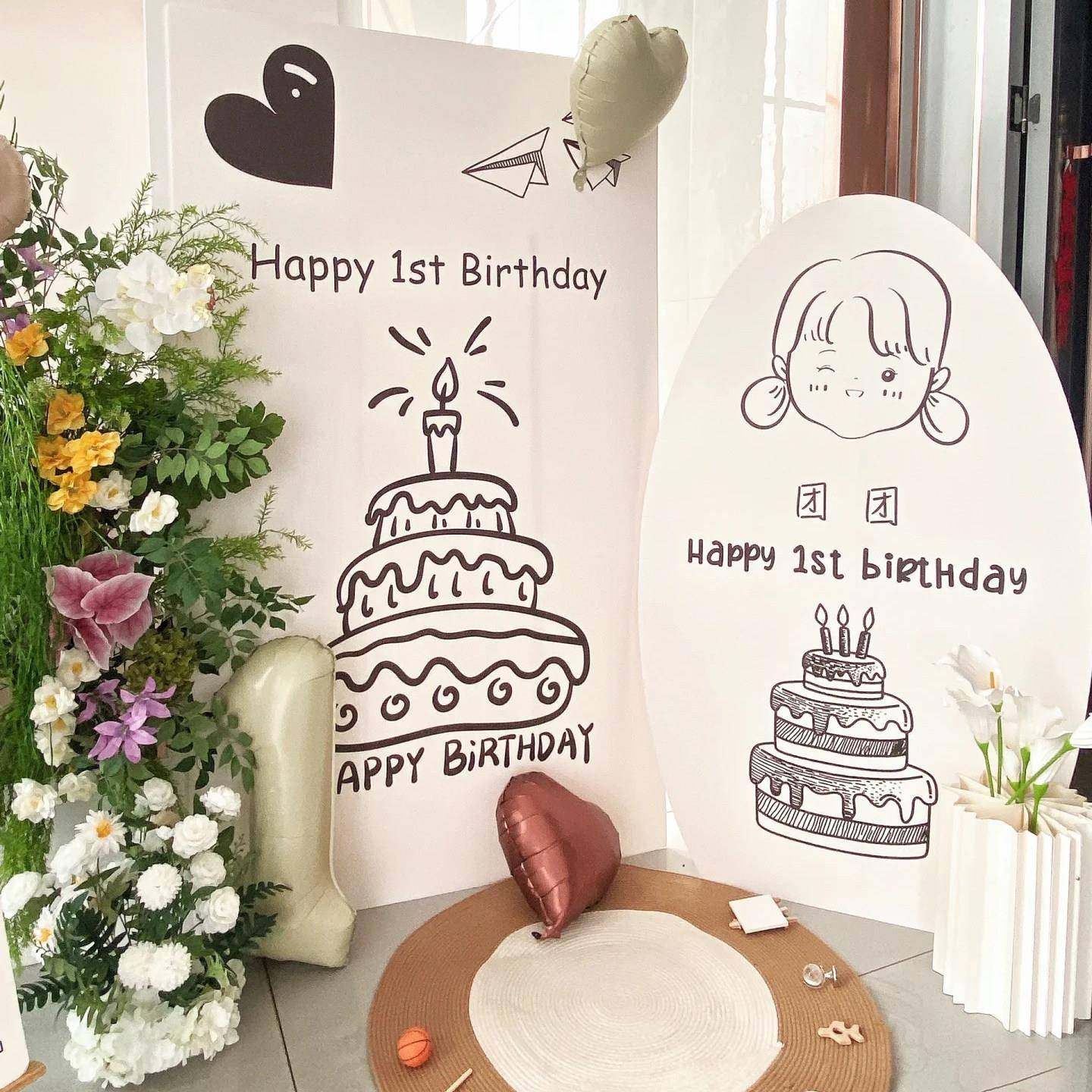 周岁生布置场s景装饰背景墙日韩宝系in风男女孩MAK宝派对KT板高级,节庆用品/礼品,装扮布置套餐,淘宝优惠券,粉丝福利购,淘宝优惠卷