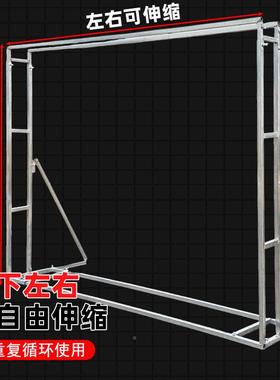 签婚庆道广告喷绘具架铁艺背景架迎宾到墙舞台道架具XIG加固防风