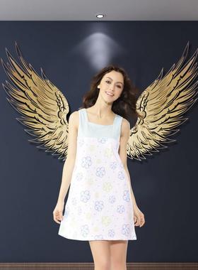 北墙欧铁酒艺翅膀挂件工业风背景轻奢创意yjs102抽饰象金属壁饰吧