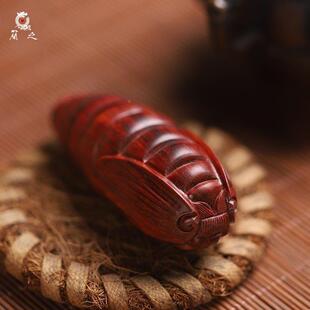 印手度小叶紫木雕金蝉子人把件蝉蛹一鸣惊创意个性雕刻工FUZ艺礼