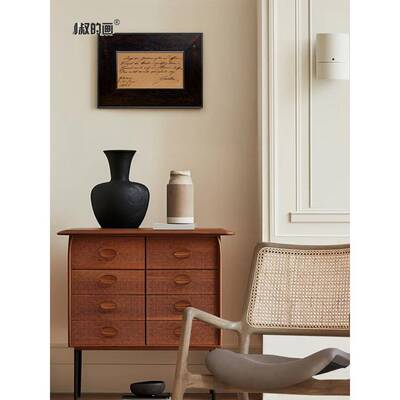 歌德摆的祝福诗中代简约法式古风IAQ现装饰画卧室餐厅乔迁礼品画