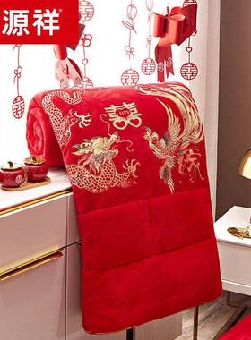 源祥新款牛奶结婚大红色床褥子垫被棉絮家.8用m双人女床垫褥恒方