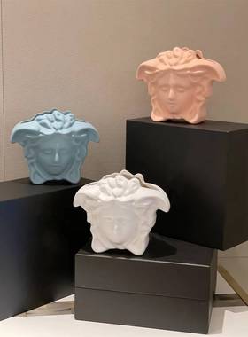 HRRPom居e花瓶家花饰品插人头纳收摆件干花软装送礼花瓶