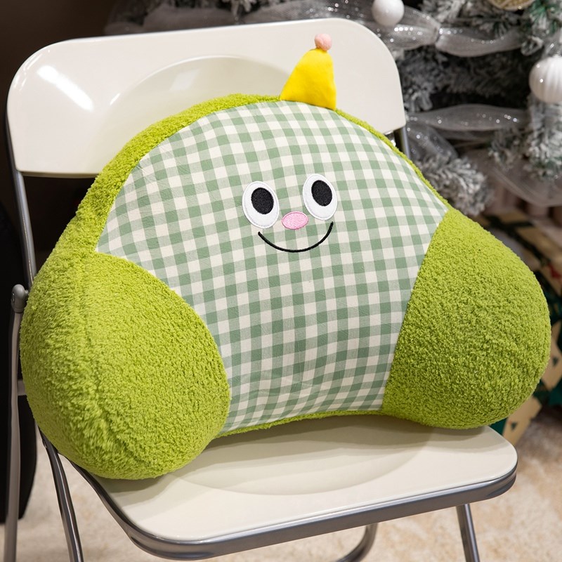 可拆洗卡通办公室腰靠垫s久坐神器床头靠枕椅子护腰靠背床上抱枕