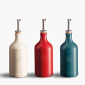 法国Emile Henry陶瓷油壶密封 橄榄油瓶防漏厨房酱油醋瓶自动开合