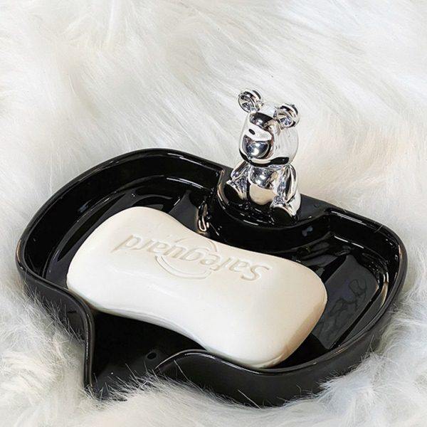 卫生间陶瓷肥皂盒家用高档浴室台面可爱皂碟网红排沥水香皂置物架,家庭/个人清洁工具,皂盒,淘宝优惠券,粉丝福利购,淘宝优惠卷