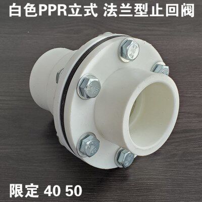 PPR法兰式止回阀 立式止回阀单向阀40/50水管逆止阀 6颗螺母固定