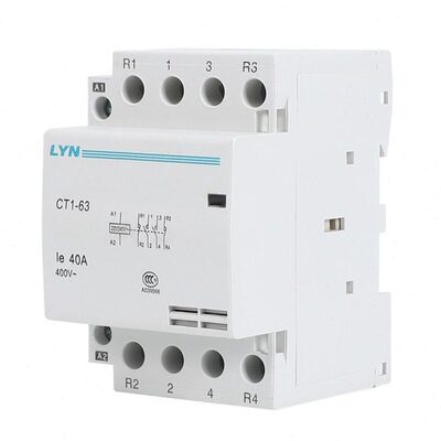 LYN蓝鹰 家用导轨式交流接触器 CT1-63 4P 32A 40A 63A 各种规格