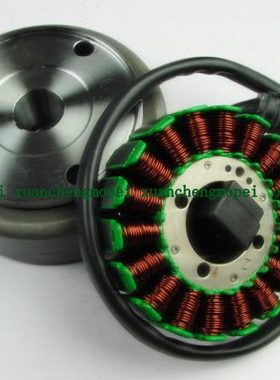 金钢QJ125-18A/150-12/16/23/25/28磁电机线圈飞轮.18极