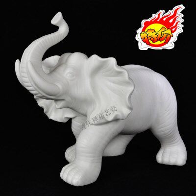 40厘米大号陶瓷大象摆件 家居饰品客厅摆设工艺品招财富贵荣华象