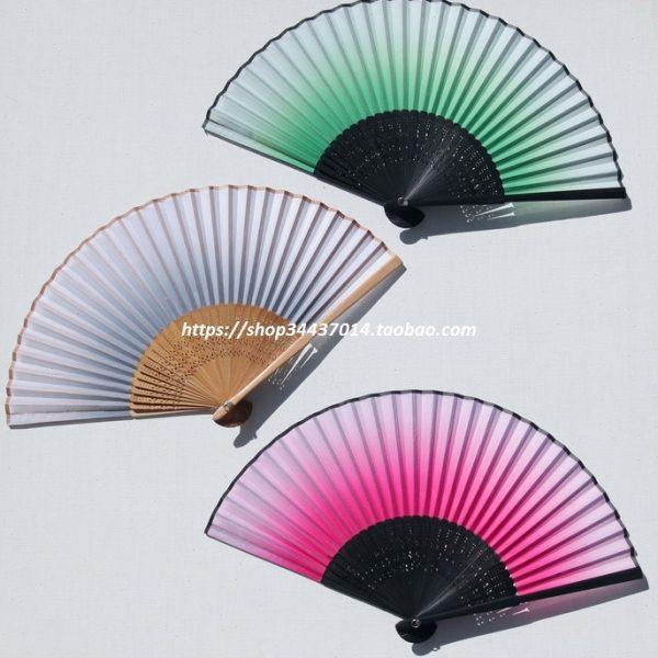 多款可选 草绿 玫红 银灰 单色纯色渐变色扇子 工艺折扇 空白扇面,居家日用,扇子,淘宝优惠券,粉丝福利购,淘宝优惠卷
