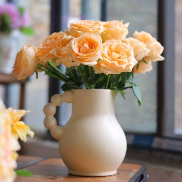 法式复古白色陶瓷花瓶奶壶摆件客厅插花简约轻奢高级感家居装饰品,鲜花速递/花卉仿真/绿植园艺,花瓶,淘宝优惠券,粉丝福利购,淘宝优惠卷
