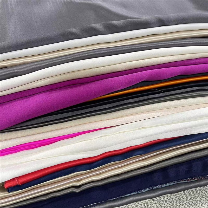 【纯色素绉缎零料】一米以上4 弹力缎 砂洗缎 S光滑亮丽手工布料