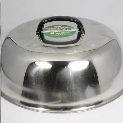 盖圆形加厚盖盖子盖不锈钢炒锅鼎拱形大锅老式盖加高炒菜锅铁锅炒