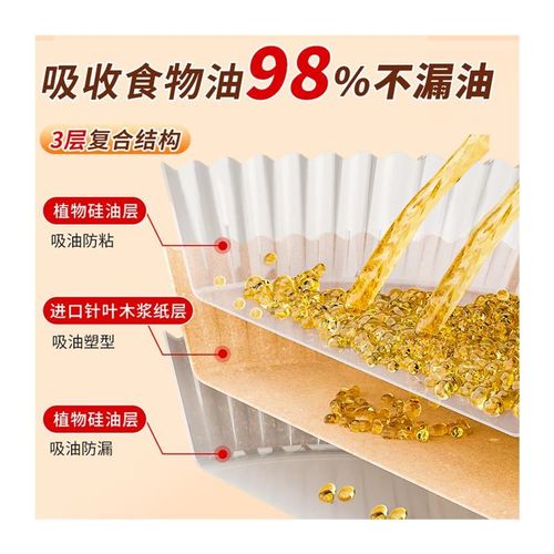 空气炸锅子专用纸锡纸碗电子的锡纸烤箱烘烤油吸纸