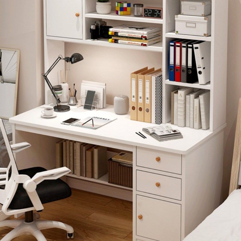 家用书桌书架一体桌带书柜卧室写字桌学生家用学习桌子台式电脑桌,居家日用,布艺蛋糕/蛋糕毛巾,淘宝优惠券,粉丝福利购,淘宝优惠卷