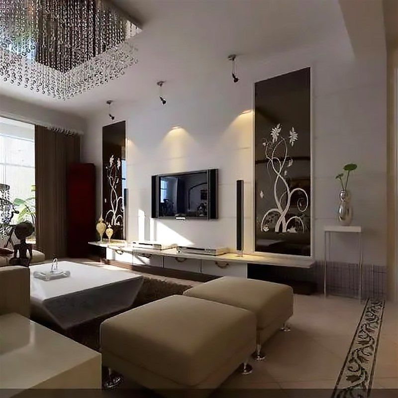 定制烤漆钢化艺术玻璃餐厅背景墙电视茶几餐桌面黑底白图个性台面