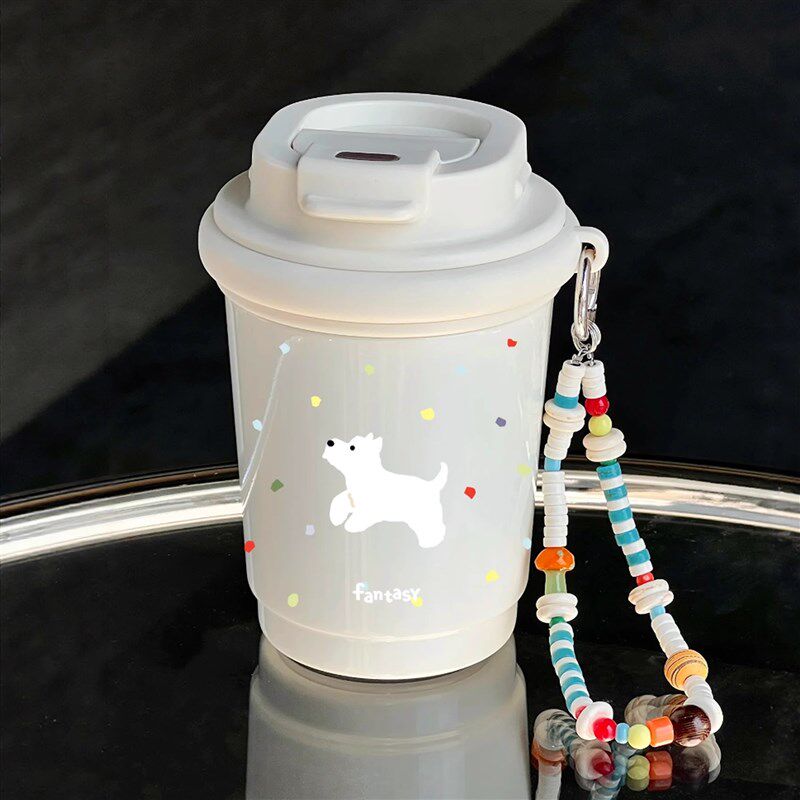 浮想保温杯陶瓷内胆咖啡杯女生可爱高颜值水杯子男小巧便携随行杯