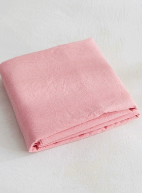 BO床单单件纯棉全棉纯色水洗棉双人单1.8米床1.5宿舍粉红色玉色品