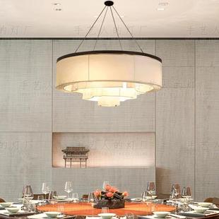 新中式GNO创意形圆餐厅室室吊灯客厅卧书房禅意茶饭店包厢酒店布