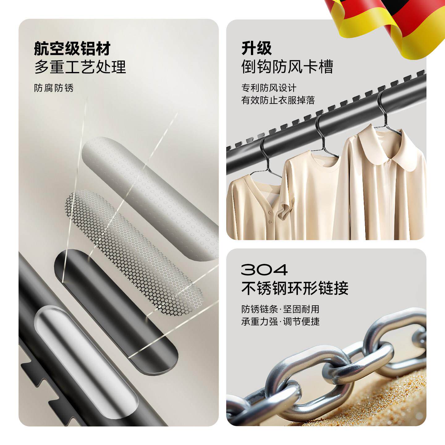 晾衣杆子台伸缩固定式阳顶装晾衣架MZ-B5169衣铝合层金家用悬挂双