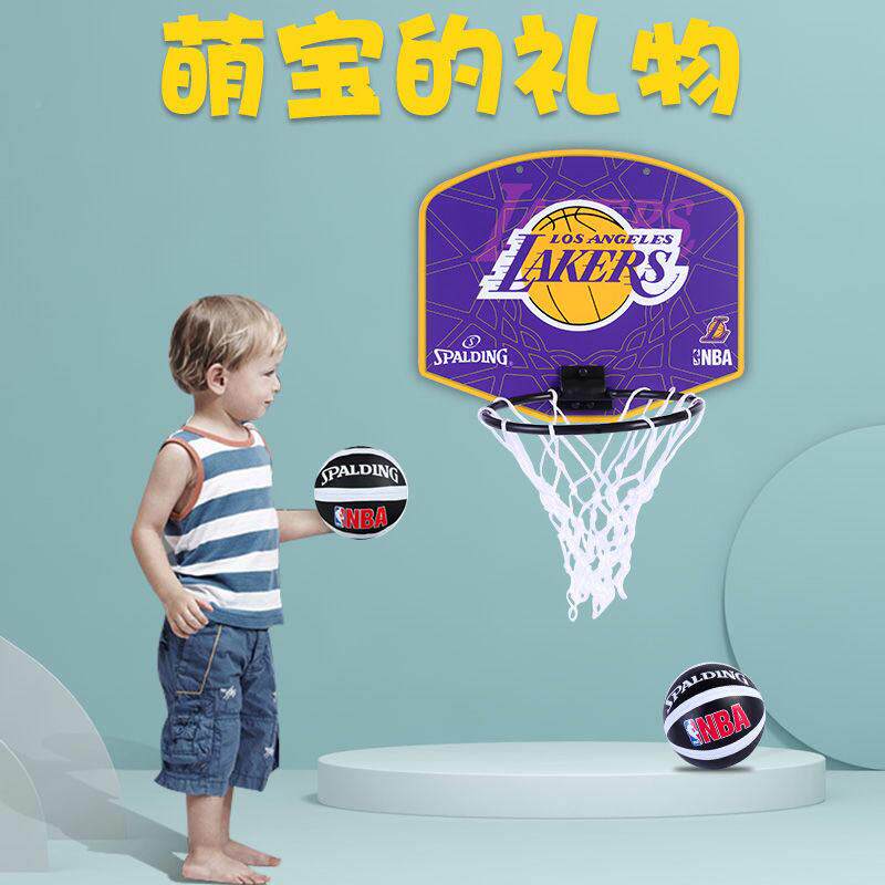 伯丁篮球架迷你小77-628y挂板儿童斯室内家用墙投篮篮筐壁挂式便