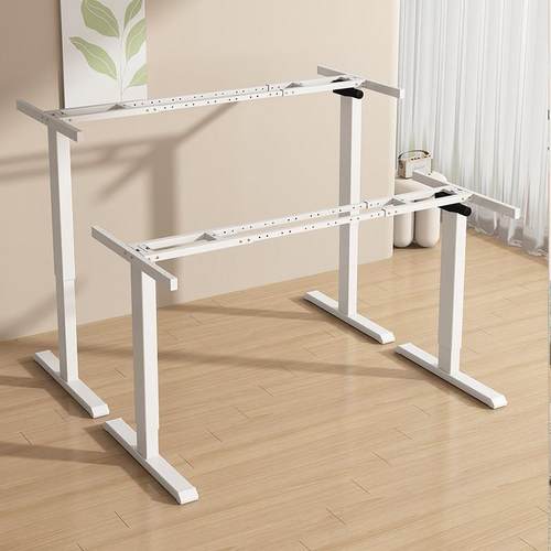 智支能电动升降升腿双电机双横梁DHT办公书桌架可桌调节降桌架桌