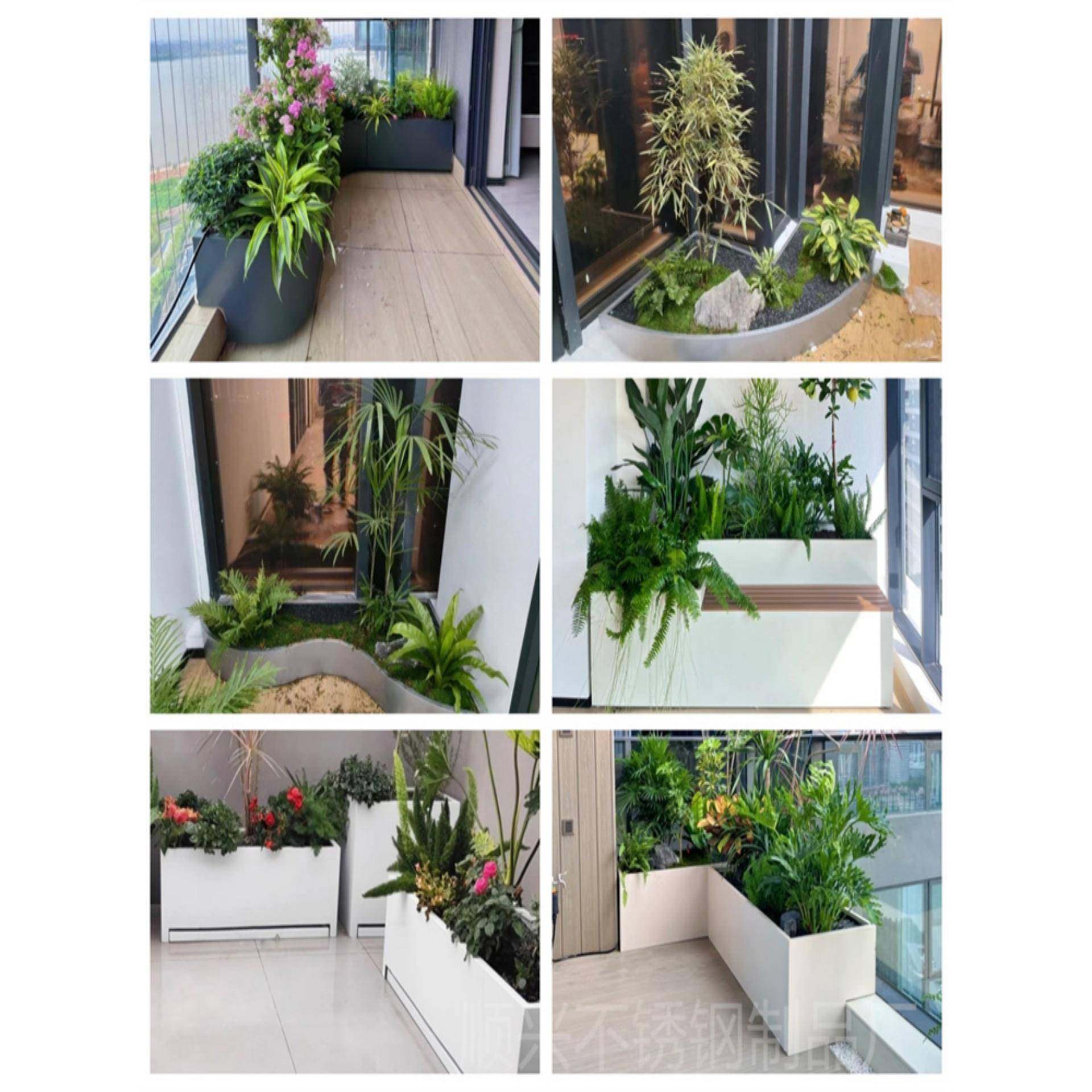 户艺外定制不锈花箱庭坐凳铁花槽阳台室外花钢坛院花盆售楼部5888,商业/办公家具,花坛/花箱,淘宝优惠券,粉丝福利购,淘宝优惠卷