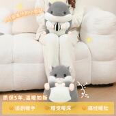 20色25网红暖新款 02款 灰可 爱毛绒暖脚神器宝宝充电防爆csjt 冬季