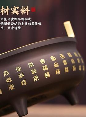 纯铜香炉家用室内供奉FST48415烧炉供香佛大号香上香炉观音神香财