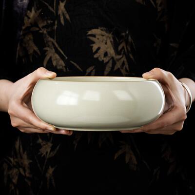 汝窑大号洗家用简水约纳纯色水洗茶笔洗茶道配件茶20260311杯收缸