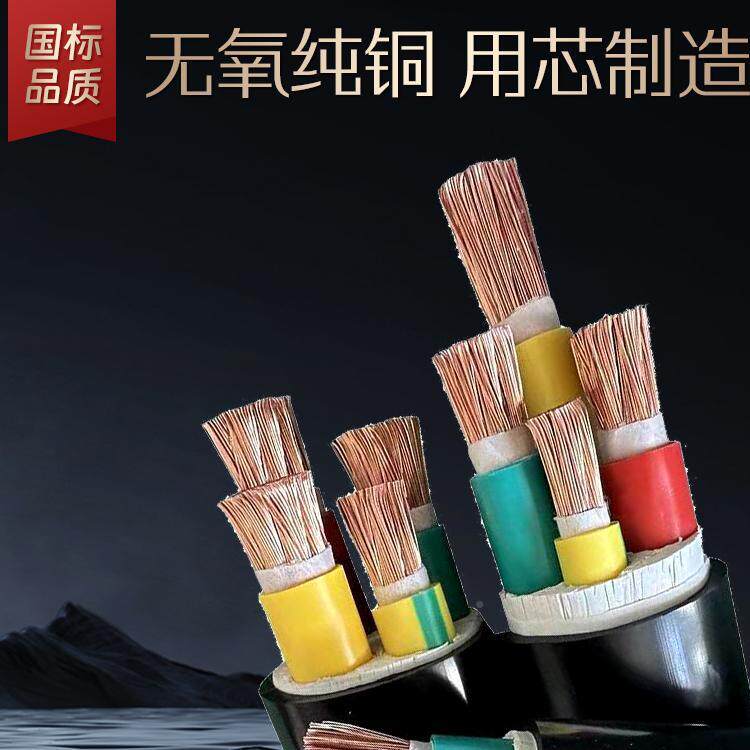 珠YJV江国标YV/YC/RV铜芯电线 线2/3/4/5芯1.5/2J/4/6平阻缆燃三