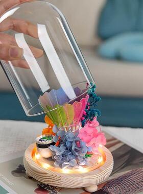 毛球礼物生L羽男生女朋友发光创送意摆件同学老师运动VUK周边装日